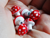 Deviantart Crimefish Paper Mushroom Beads